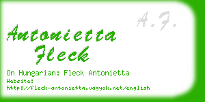 antonietta fleck business card